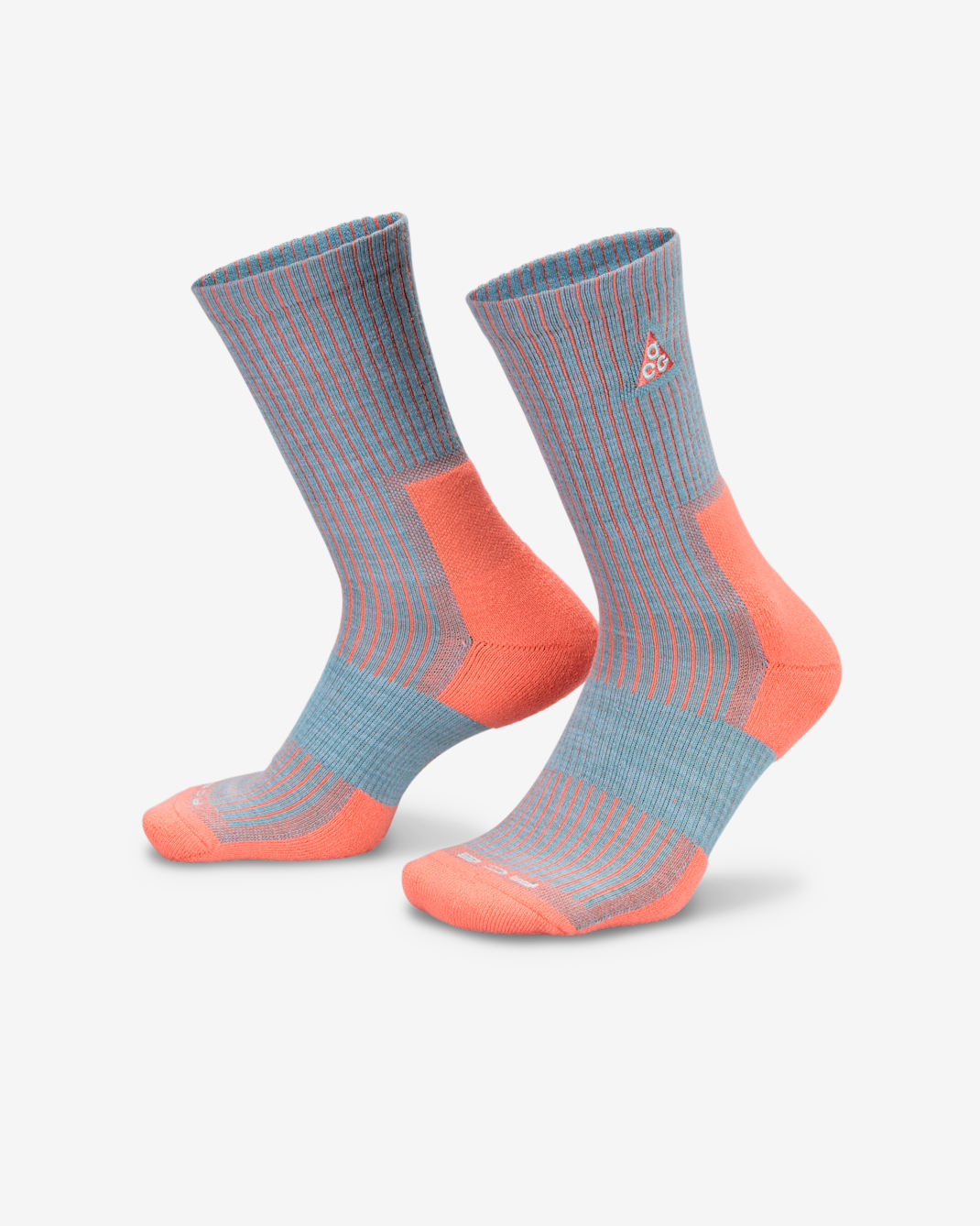 Nike ACG Everyday Cushioned Crew Socks (1 Pair) - Denim Turquoise/Light Wild Mango/Cerulean/Glacier Blue