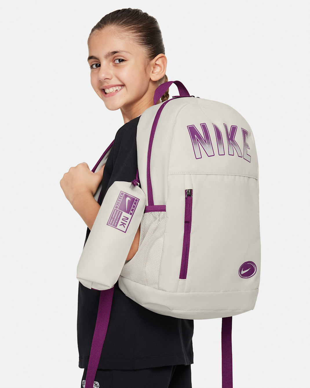 Nike Kids' Backpack (20L) - Light Bone/Viotech/Viotech