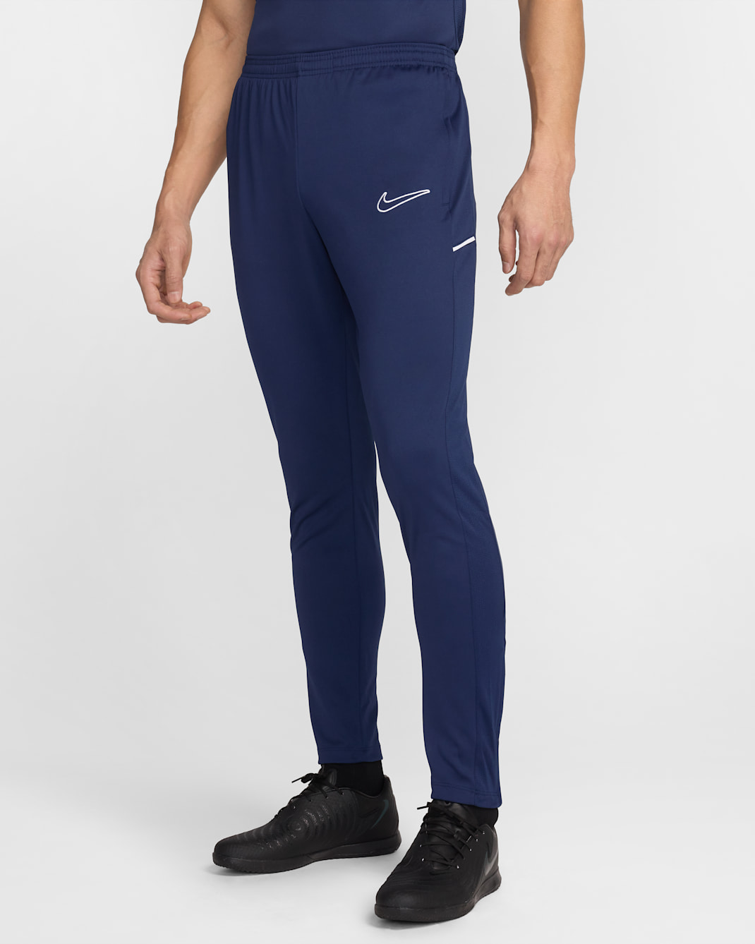 Nike Academy 25 Men's Dri-FIT Football Knit Pants - Midnight Navy/White/White
