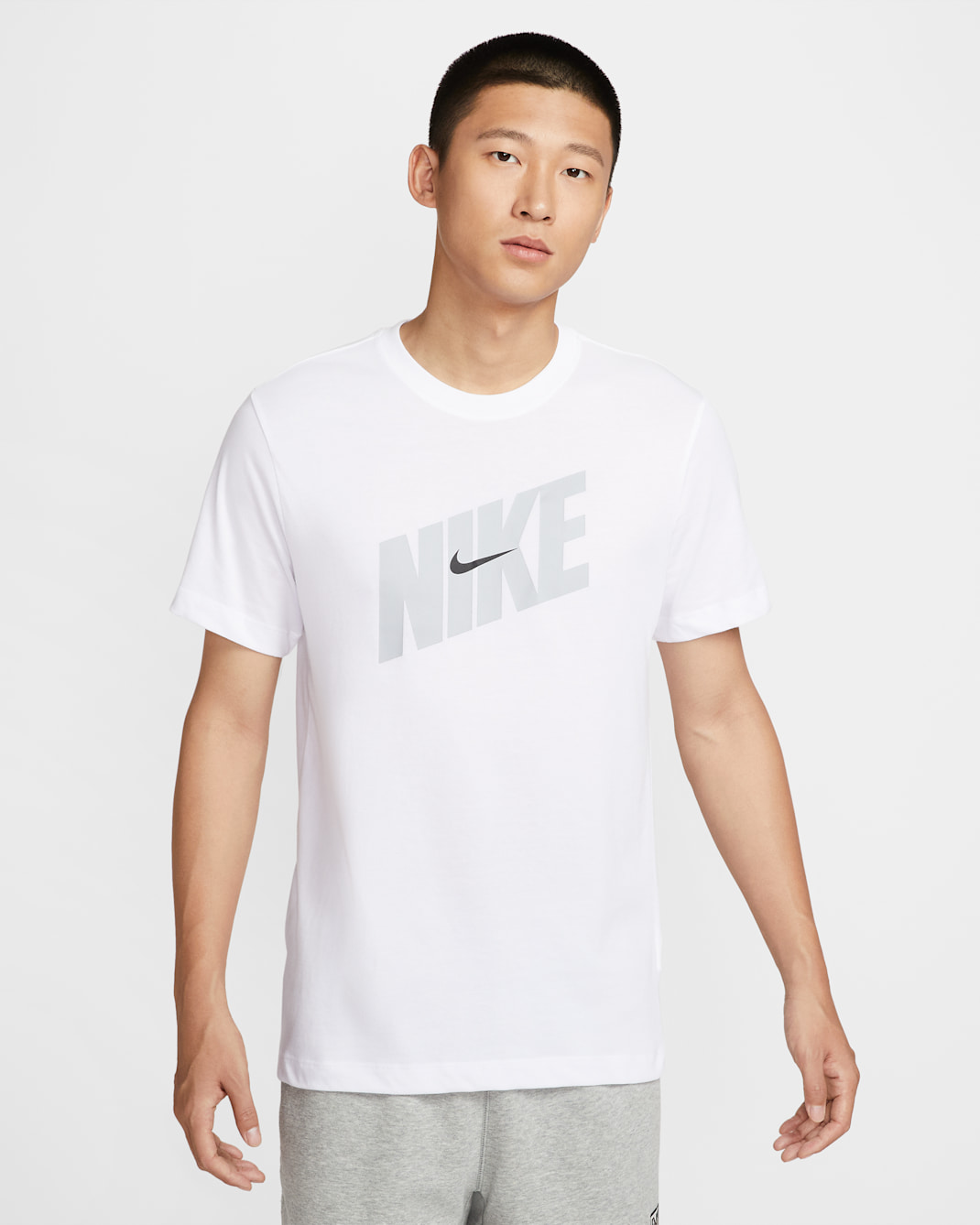 ナイキ メンズ Dri-FIT フィットネス Tシャツ - ホワイト