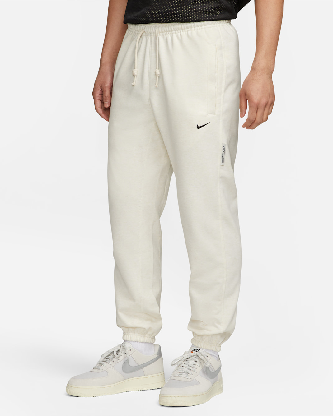 Nike Dri-FIT Standard Issue Men's Basketball Trousers - Phantom Heather/Black