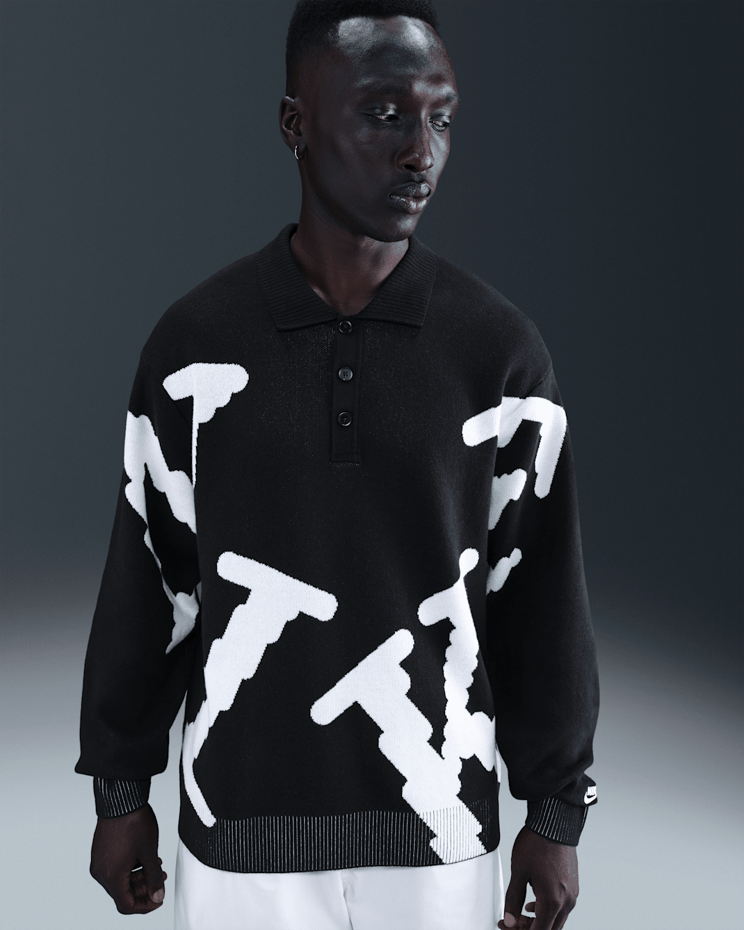 Haut de rugby Nike Sportswear Club pour homme - Noir/Blanc/Blanc