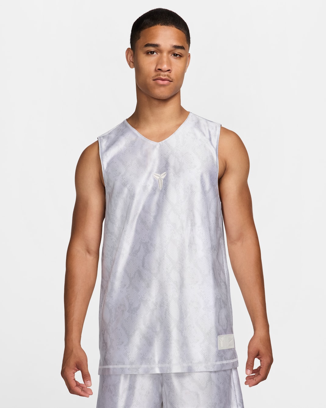 Kobe Men's Nike Dri-FIT Standard Issue Reversible Basketball Jersey - White/White/Summit White