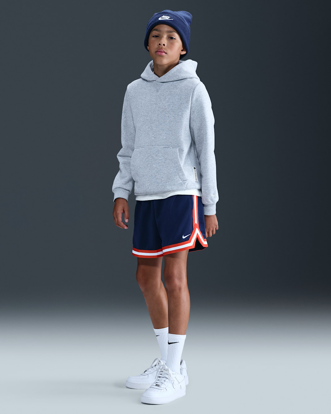 Nike DNA Big Kids' 5" Basketball Shorts - Midnight Navy/White