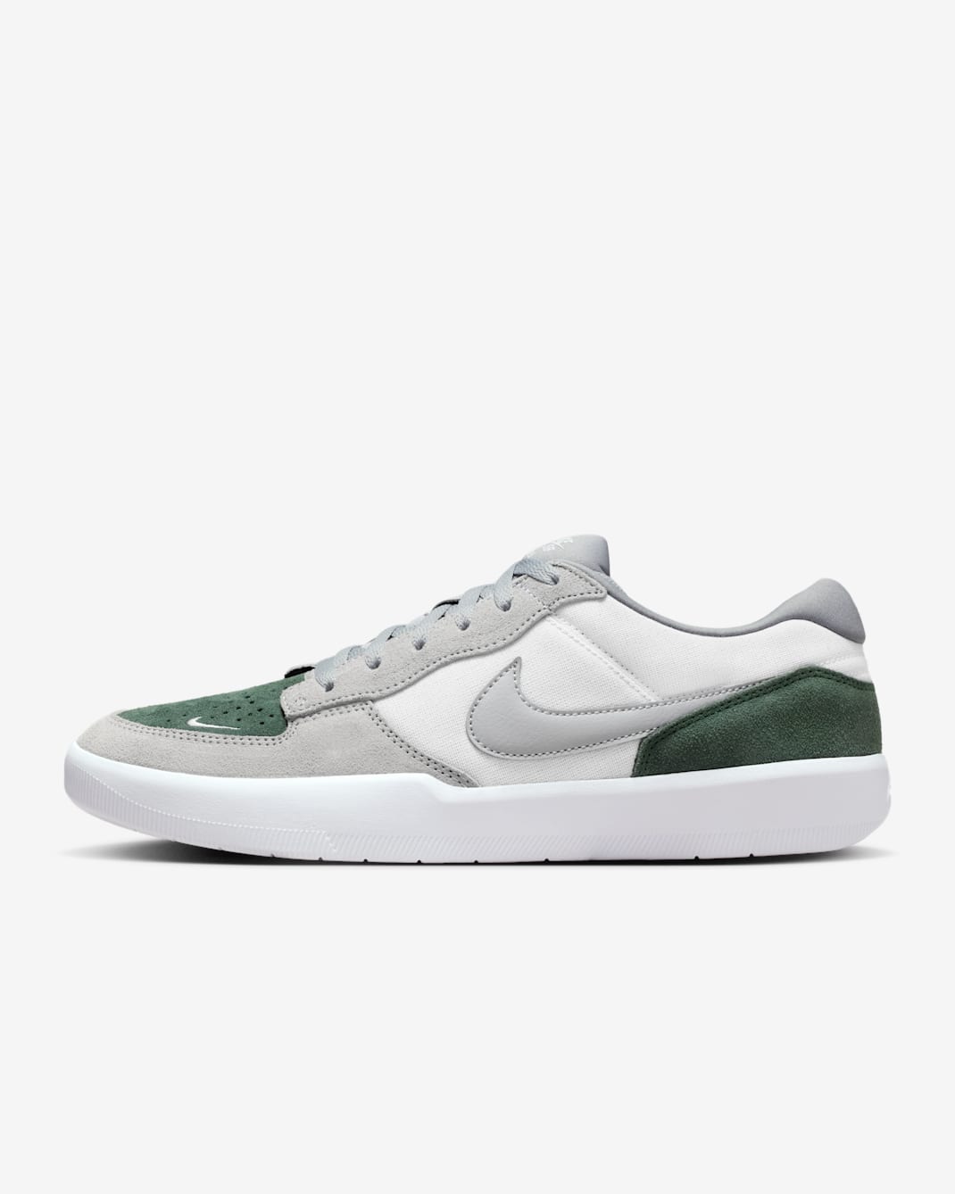 Nike SB Force 58 Skate Shoes - White/Fir/White/Flat Silver