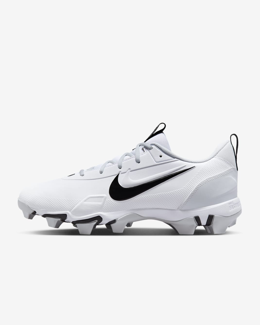 Nike Force Trout 9 Keystone Baseball Cleats - White/Pure Platinum/Metallic Silver/Black