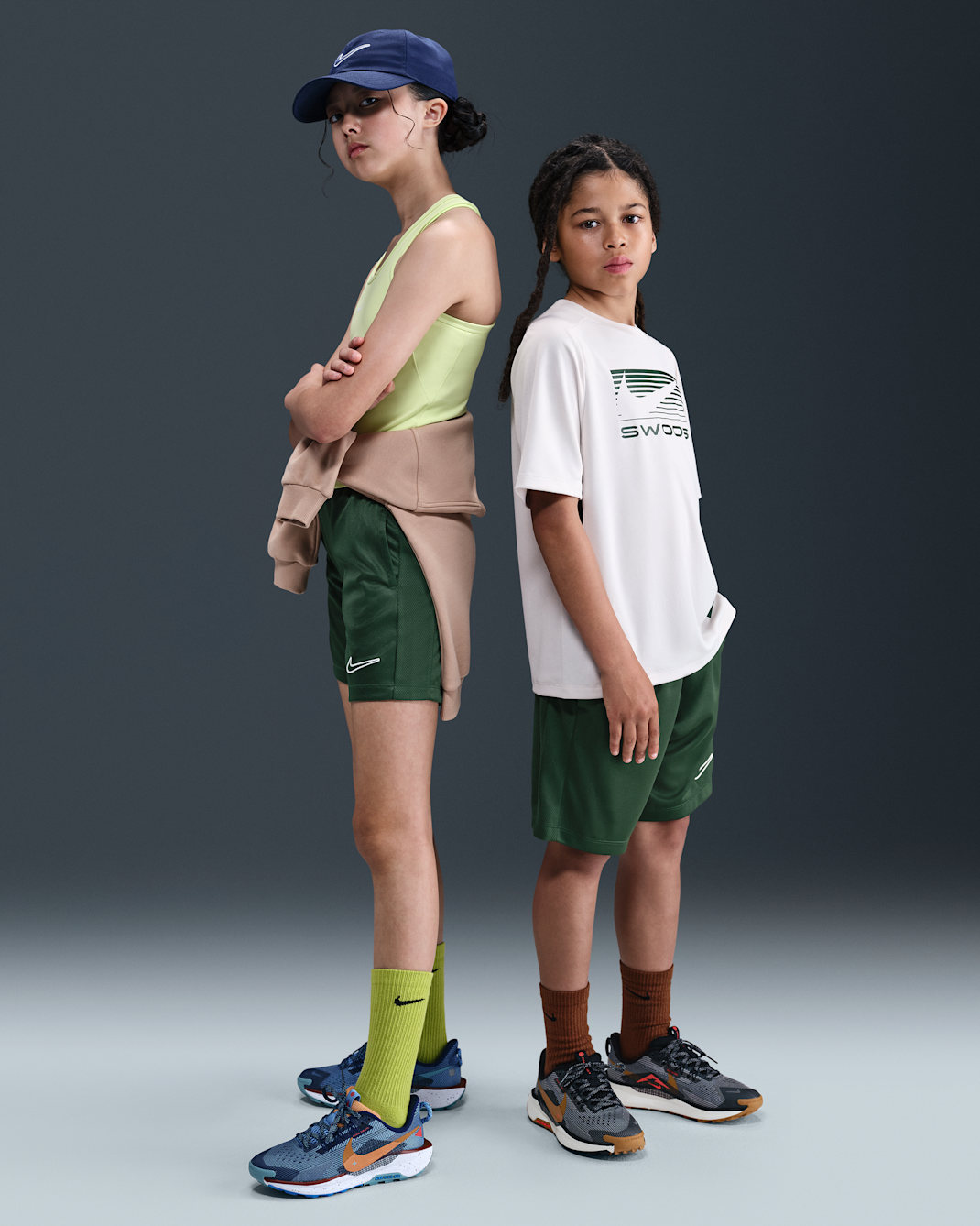 Nike Trophy23 Big Kids' Dri-FIT Training Shorts - Fir/Fir/White