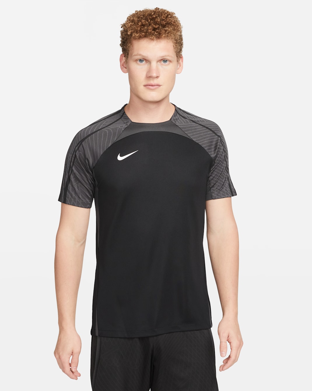 Nike Dri-FIT Strike Camiseta de fútbol de manga corta - Hombre - Negro/Anthracite/Blanco