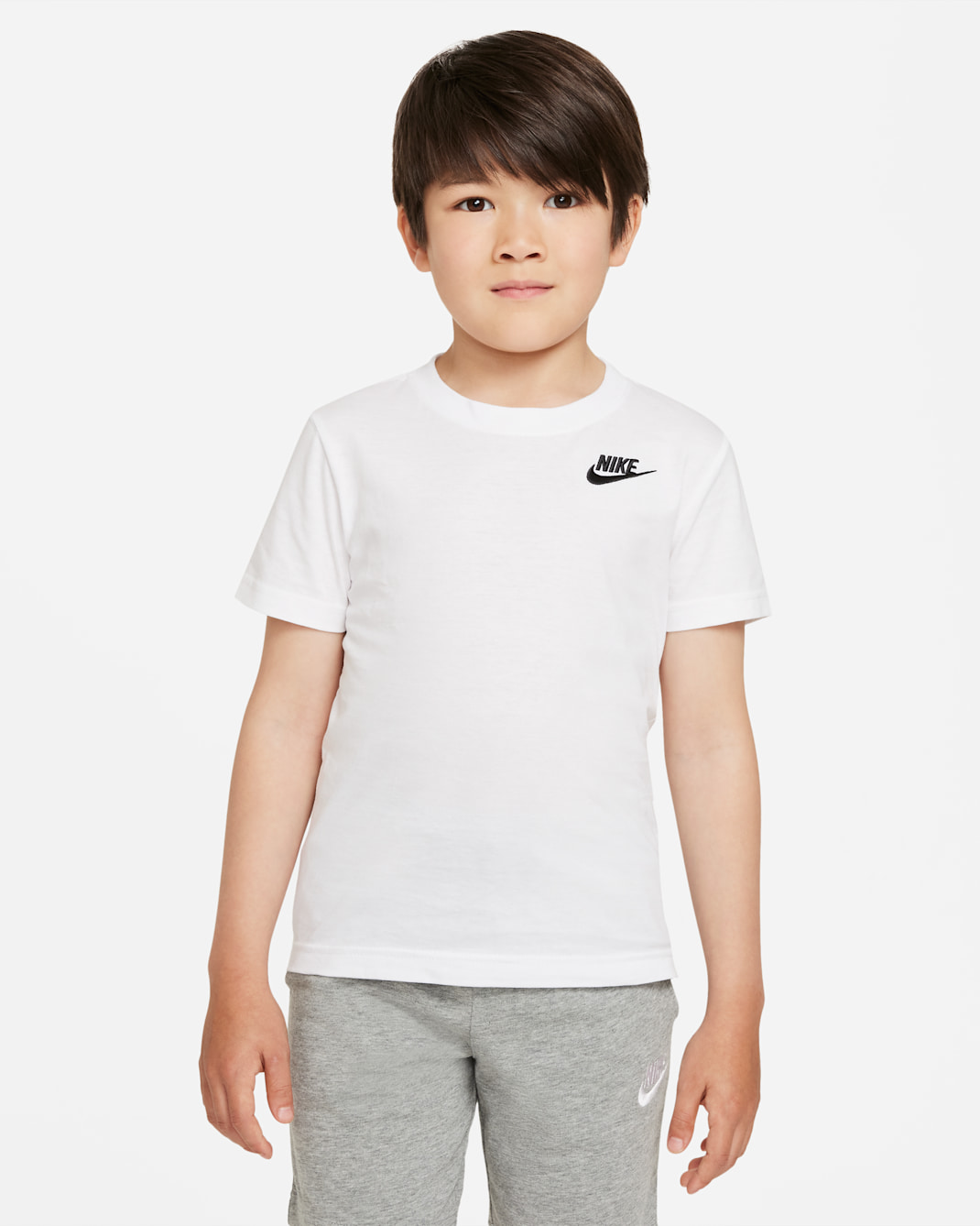 Playera para niños talla pequeña Nike Sportswear - Blanco