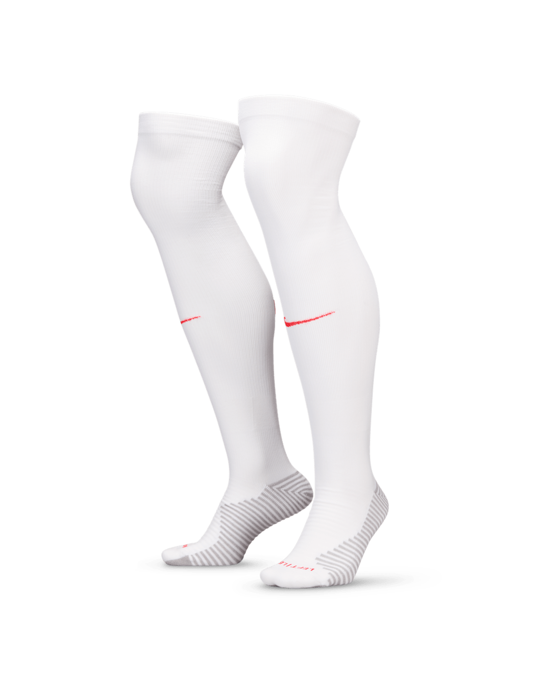 England Strike Away Nike Dri-FIT Football Knee-High Socks - White/Challenge Red