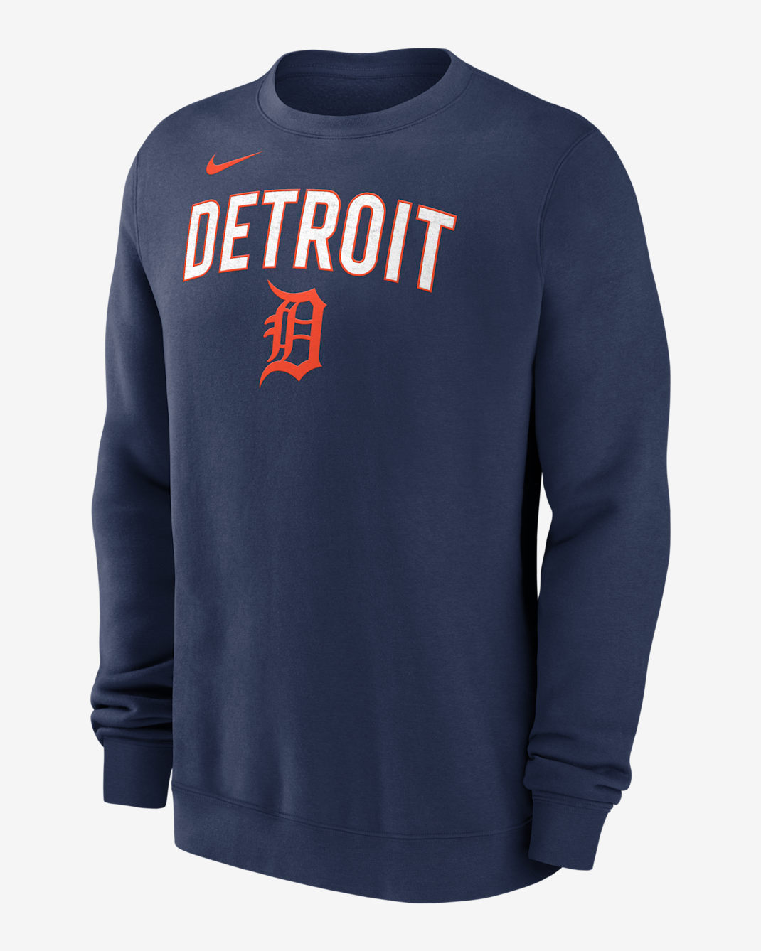 Detroit Tigers Men's Nike MLB Pullover Crew - Navy