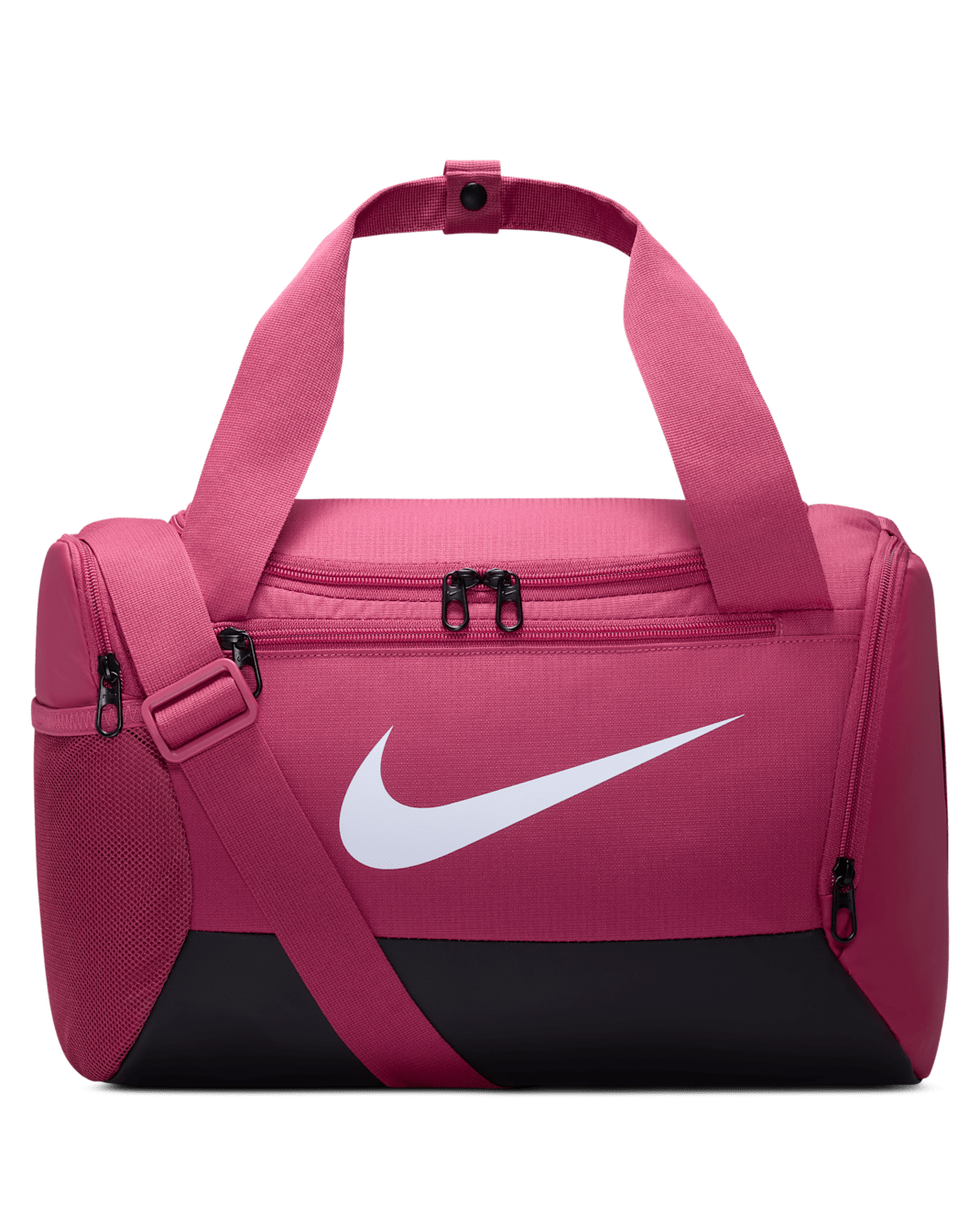 Nike Brasilia 9.5 treningsduffelbag (ekstra liten, 25) - Sweet Beet/Svart/Hvit