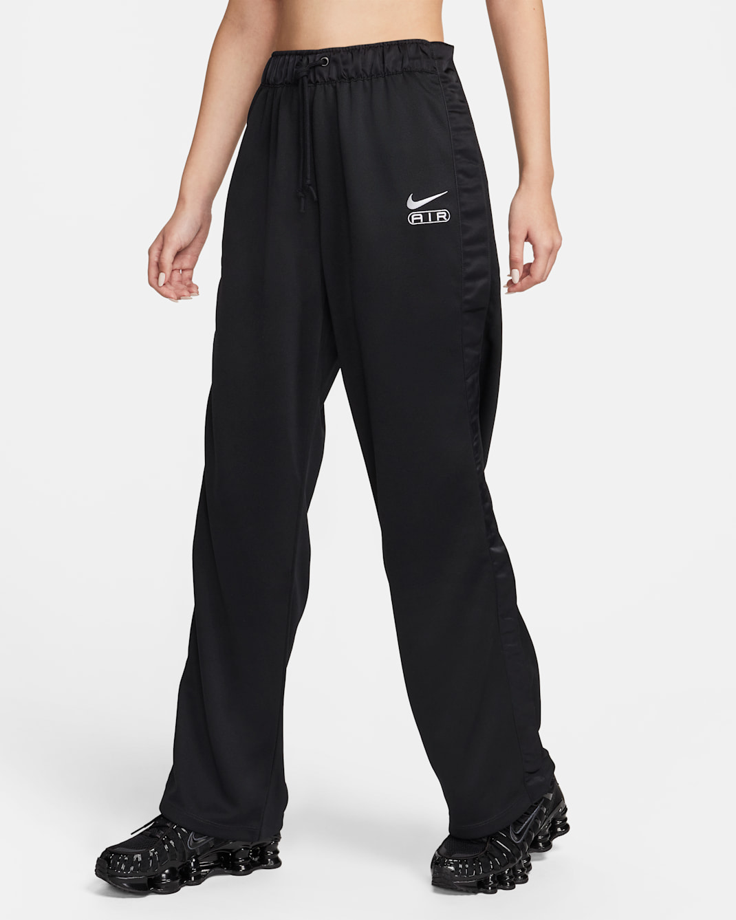 Nike Air Women's Mid-Rise Breakaway Trousers - Black/White