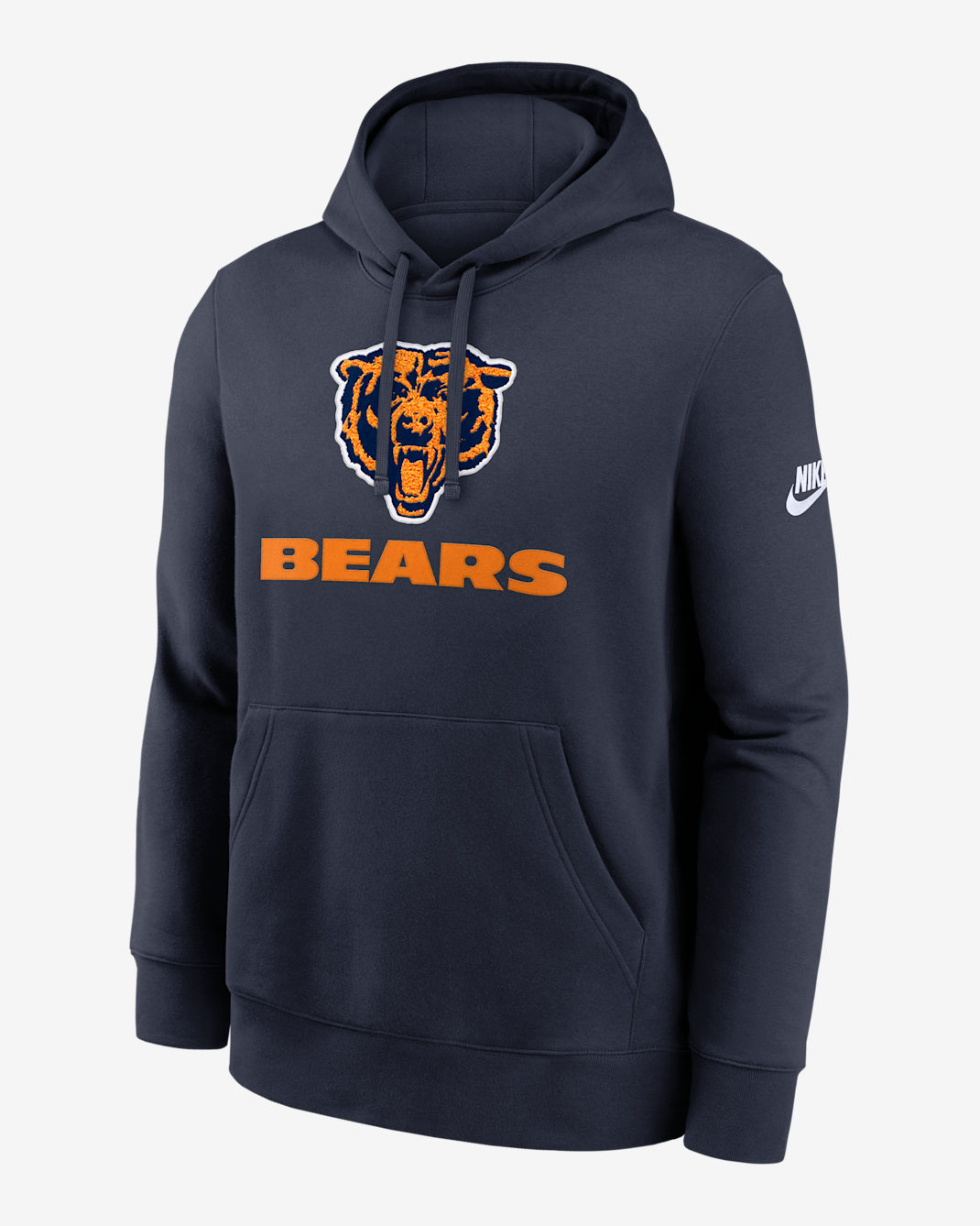 Sudadera con gorro sin cierre Nike de la NFL para hombre Chicago Bears Best Season Rewind Club - Azul marino