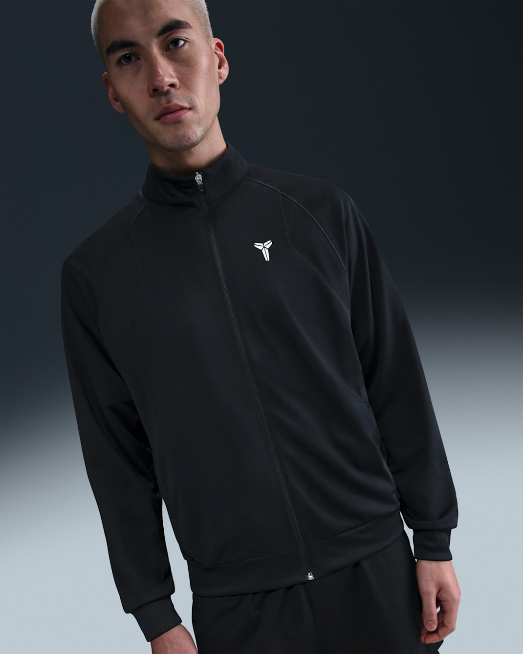 Chamarra Dri-FIT de tejido Knit Kobe - Negro/Negro/Blanco