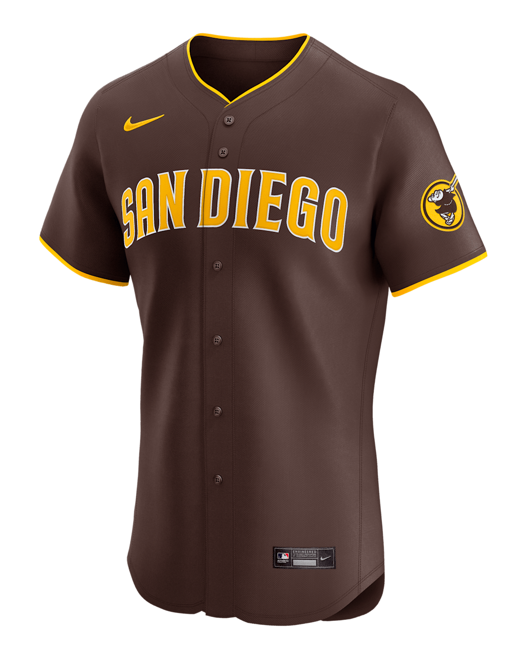 San Diego Padres Men's Nike Dri-FIT ADV MLB Elite Jersey - Brown