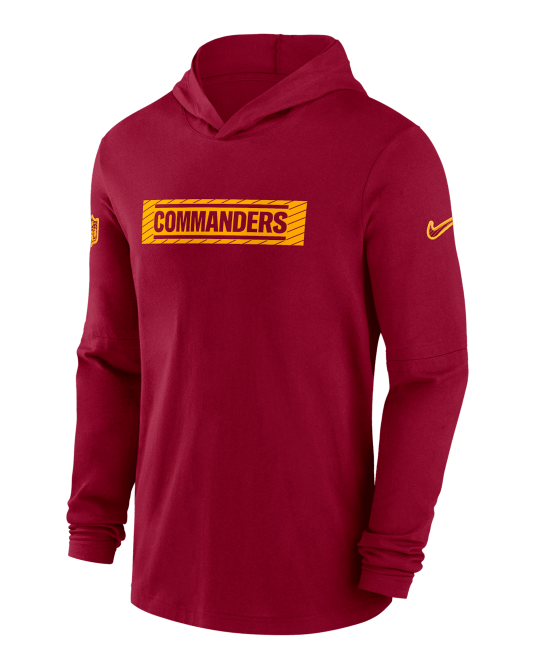 Washington Commanders Sideline Men's Nike Dri-FIT NFL Long-Sleeve Hooded Top - Red