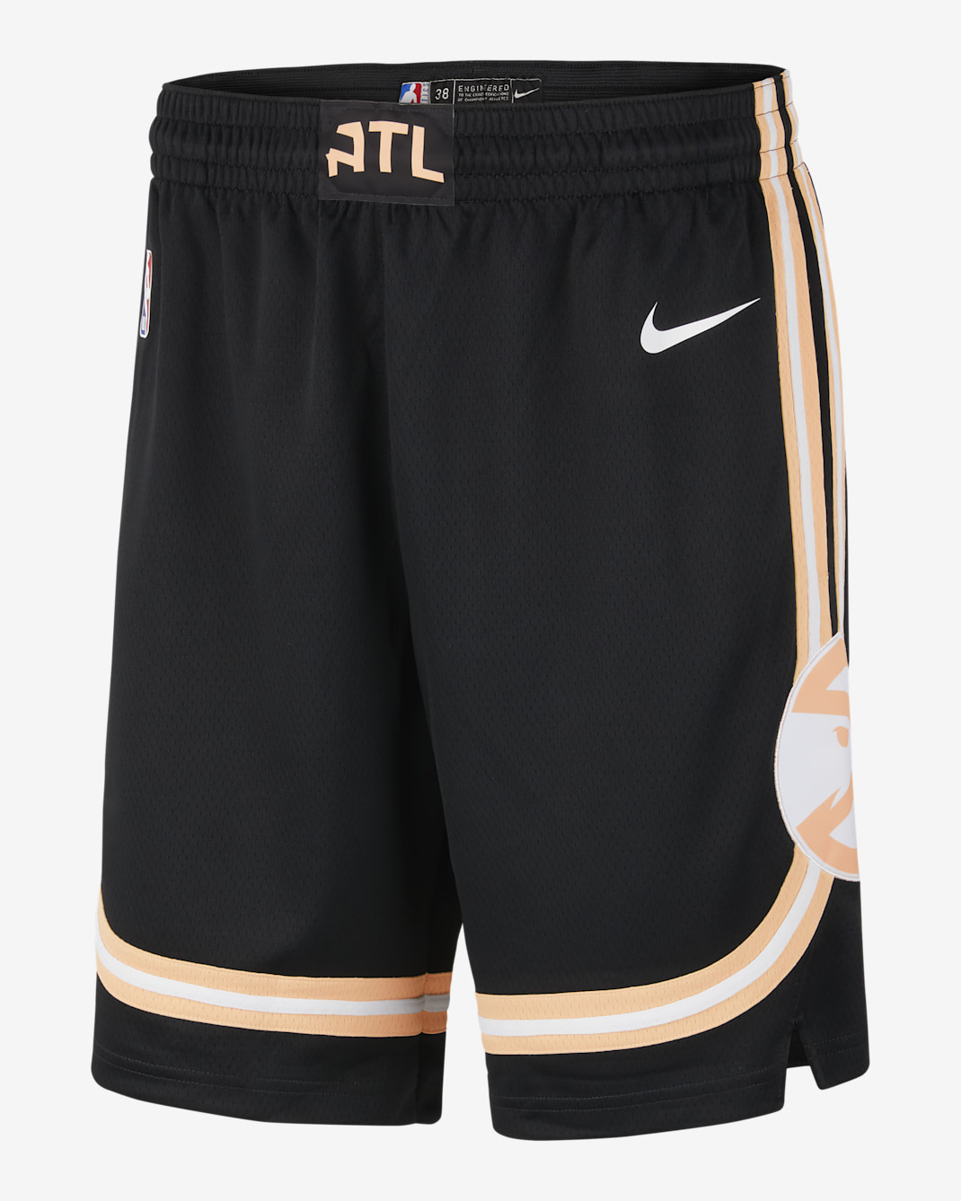 Atlanta Hawks City Edition Men's Nike Dri-FIT NBA Swingman Shorts - Black/White