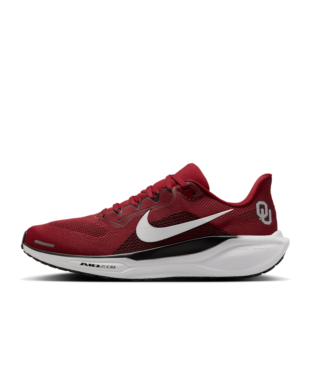 Oklahoma Pegasus 41 Men's Nike College Road Running Shoes - Team Crimson/Black/White