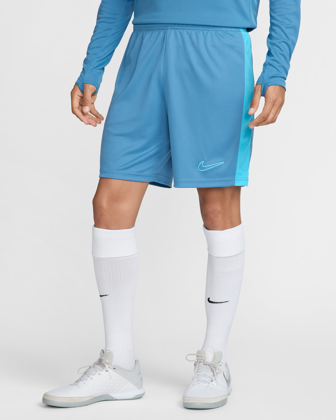 Nike Dri-FIT Academy Men's Soccer Shorts - Aegean Storm/Baltic Blue/Baltic Blue