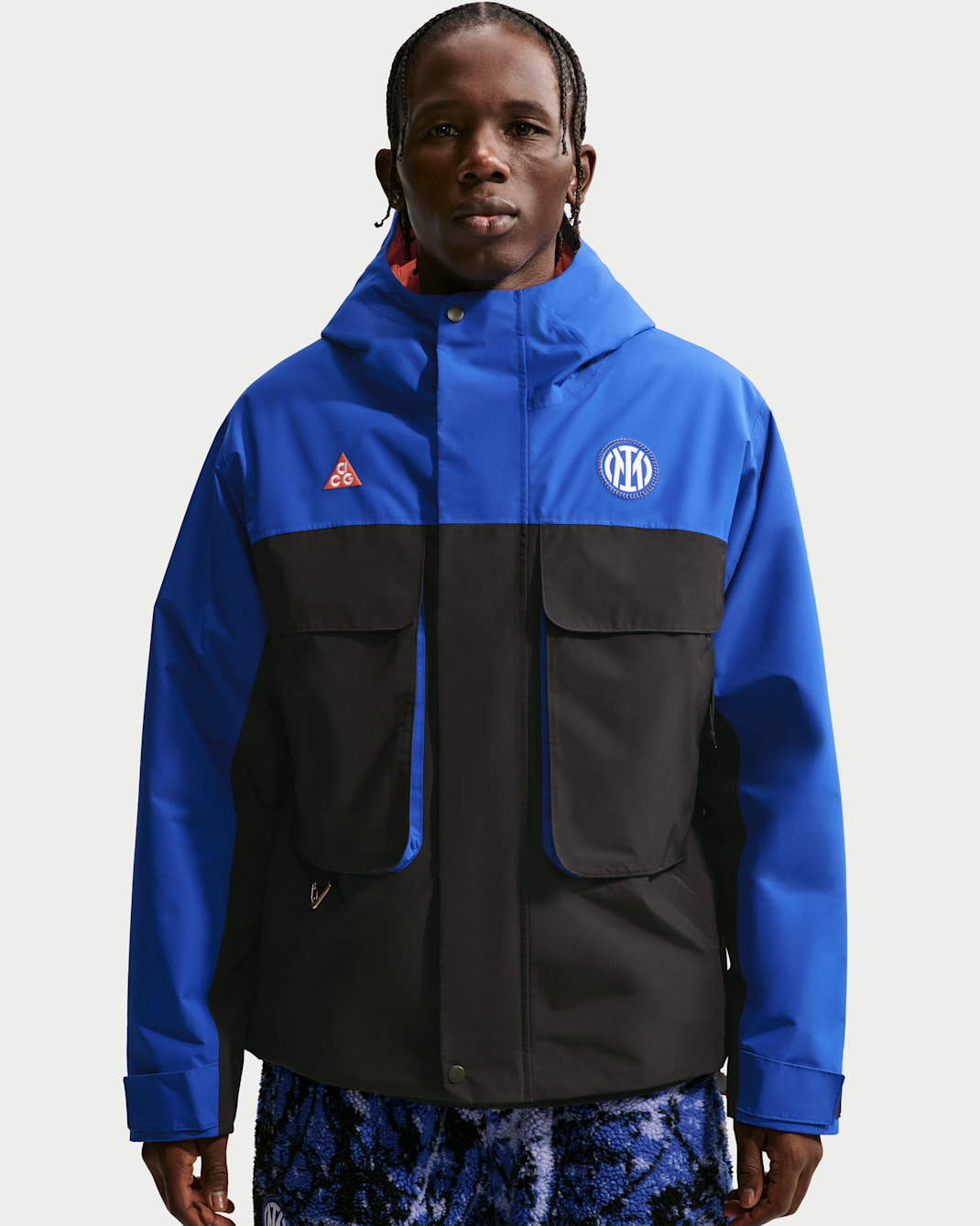 Fotbollsjacka Inter Milan PrimaLoft® "Skull Peak" SE Nike ACG Storm-FIT för män - Hyper Blue/Svart/Safety Orange