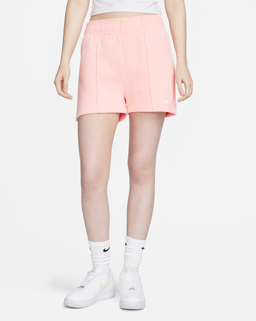 Nike Sportswear Women's Fleece Shorts - Atmosphere/White