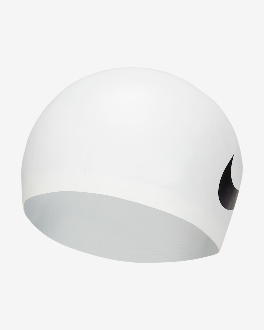 Gorra de natación Nike Swim Big Swoosh - Blanco/Negro