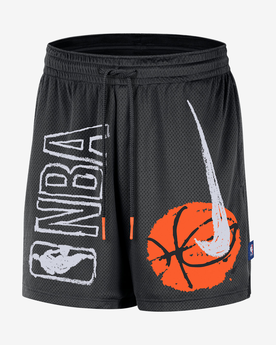 Team 31 Men's Nike Dri-FIT Mesh Practice Shorts - Black/Brilliant Orange