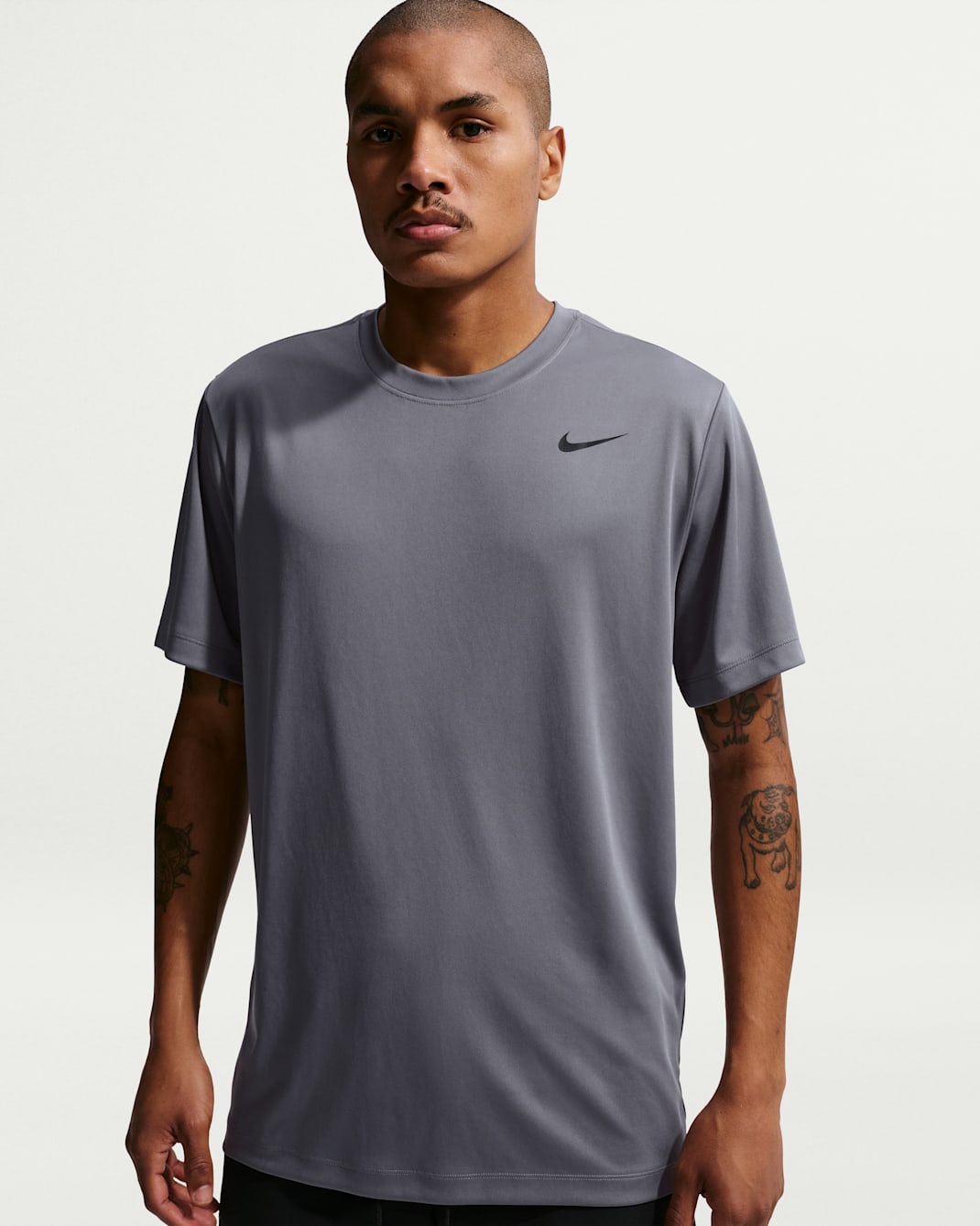 Nike Men's Dri-FIT Training T-Shirt - Smoke Grey/Black