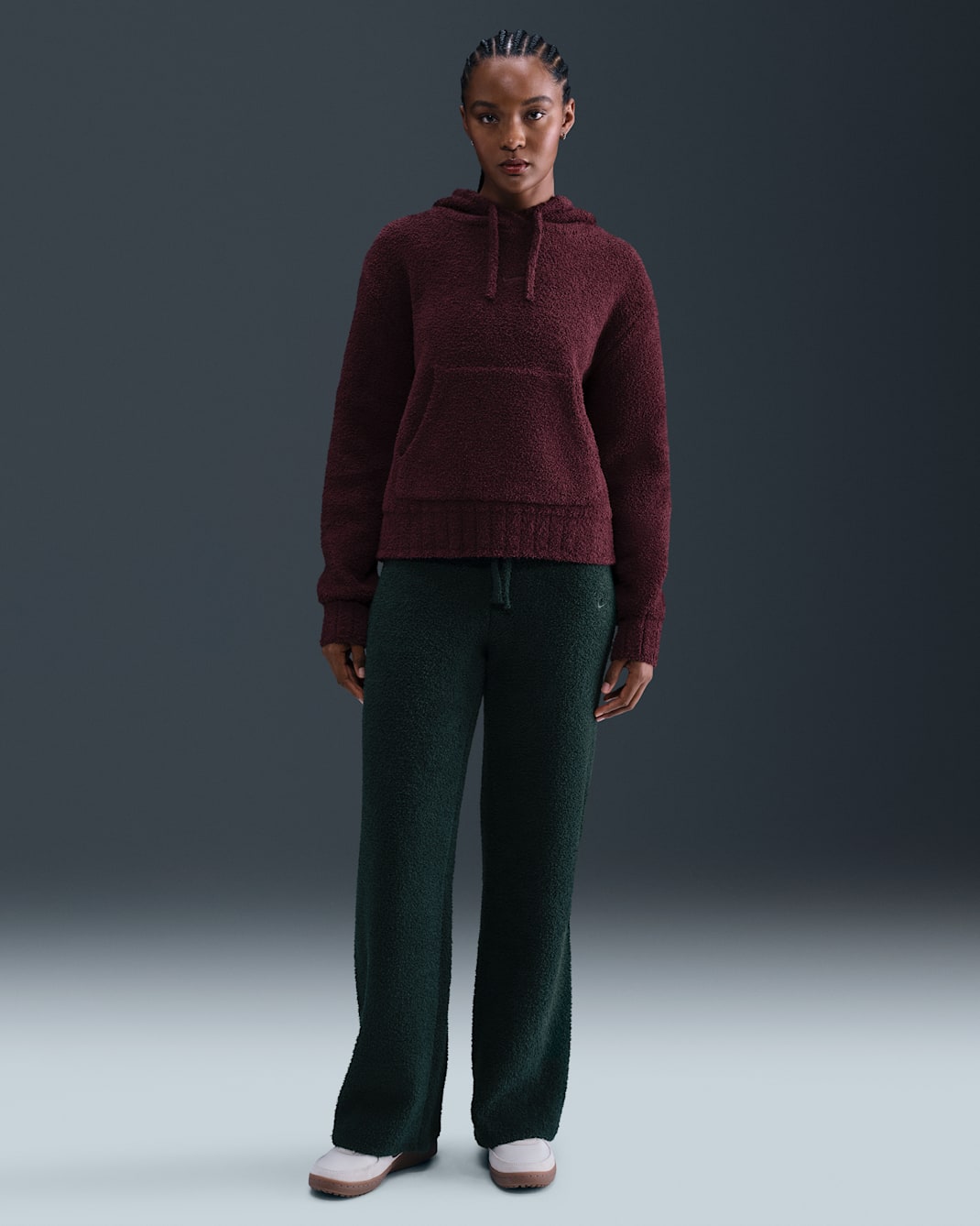Nike Sportswear Phoenix Cozy Bouclé Strickhose mit schmaler Passform (Damen) - Seaweed/Seaweed