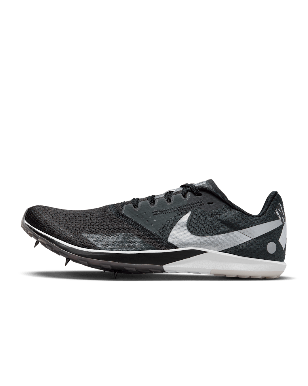 Bicos de corta-mato Nike Zoom Rival XC 6 - Preto/Cinzento Smoke escuro/Branco/Prateado metalizado