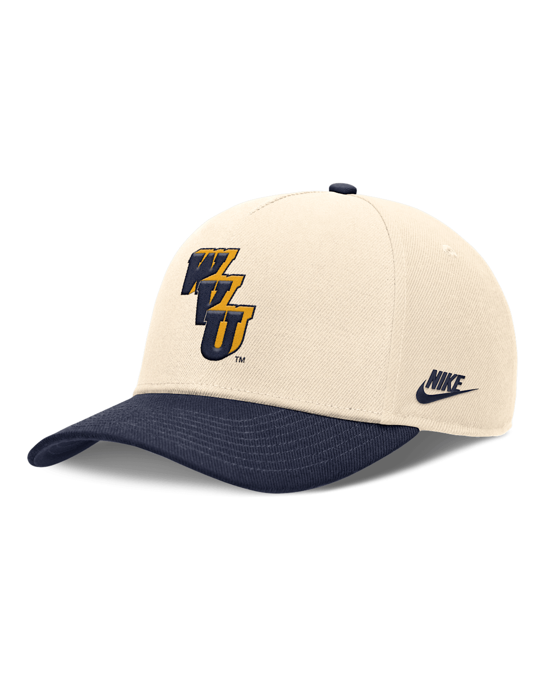 West Virginia Primetime Rise Academic Men's Nike Dri-FIT College Adjustable Hat - Natural