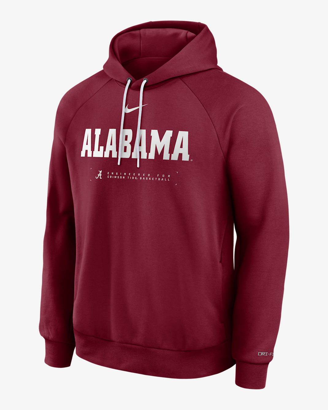 Alabama Courtside Basketball Practice Men's Nike Dri-FIT Pullover Hoodie - Crimson