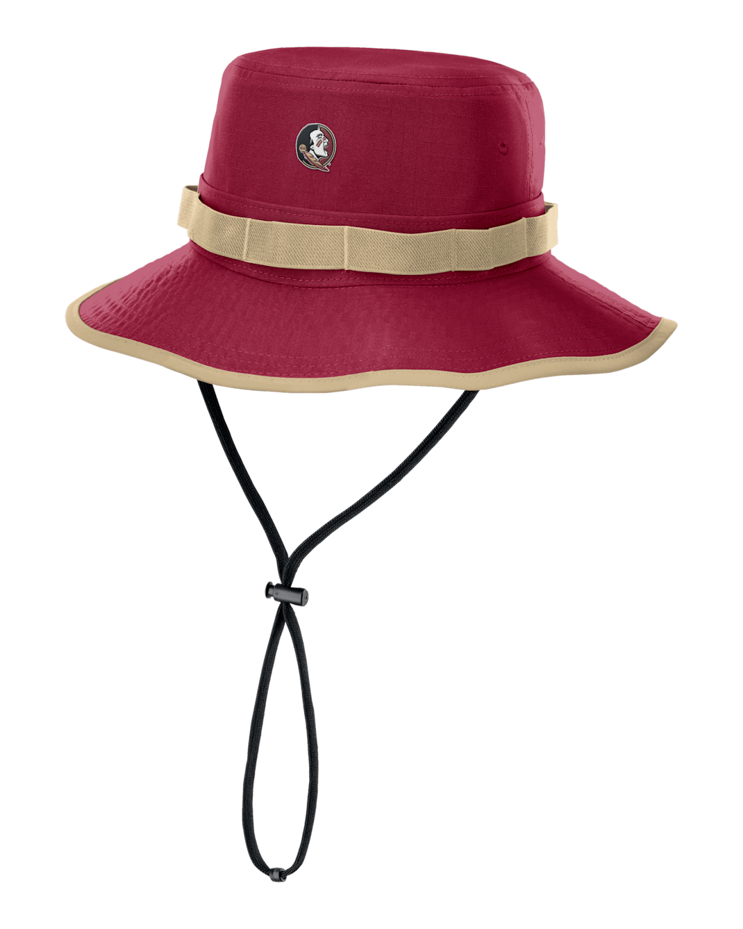 Gorro tipo pescador universitario Nike Dri-FIT para hombre Florida State Sideline Apex Gameday Boonie - Granate