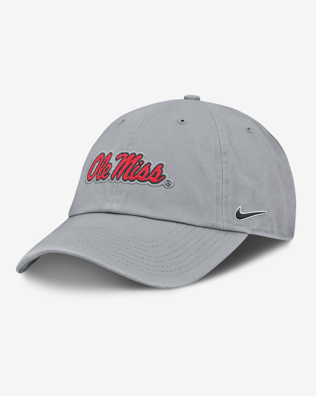 Ole Miss 2025/26 College Football Playoff Bound Club Men's Nike College Adjustable Hat - Grey