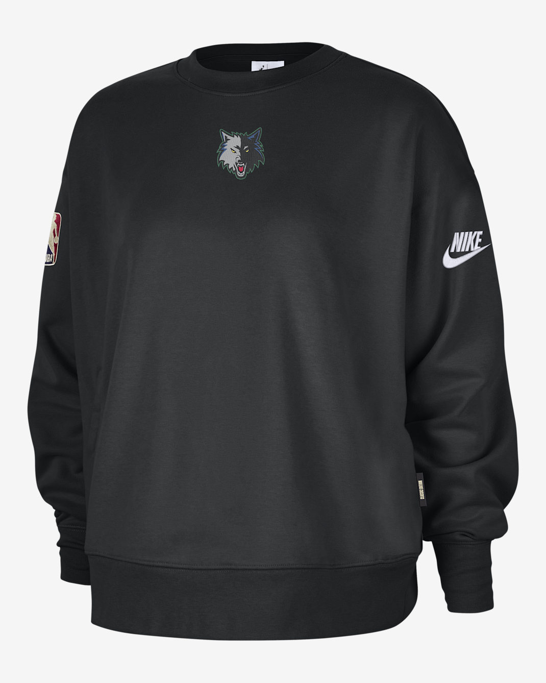 Minnesota Timberwolves Hardwood Classics Women's Nike NBA Phoenix Fleece Premium Crewneck Sweatshirt - Black