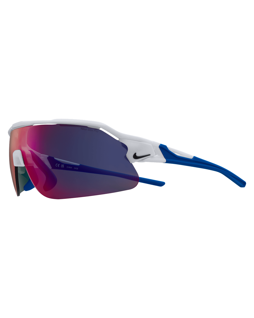 Lentes de sol con diseño avanzado Field Tint Nike Flyfree Shield - Blanco