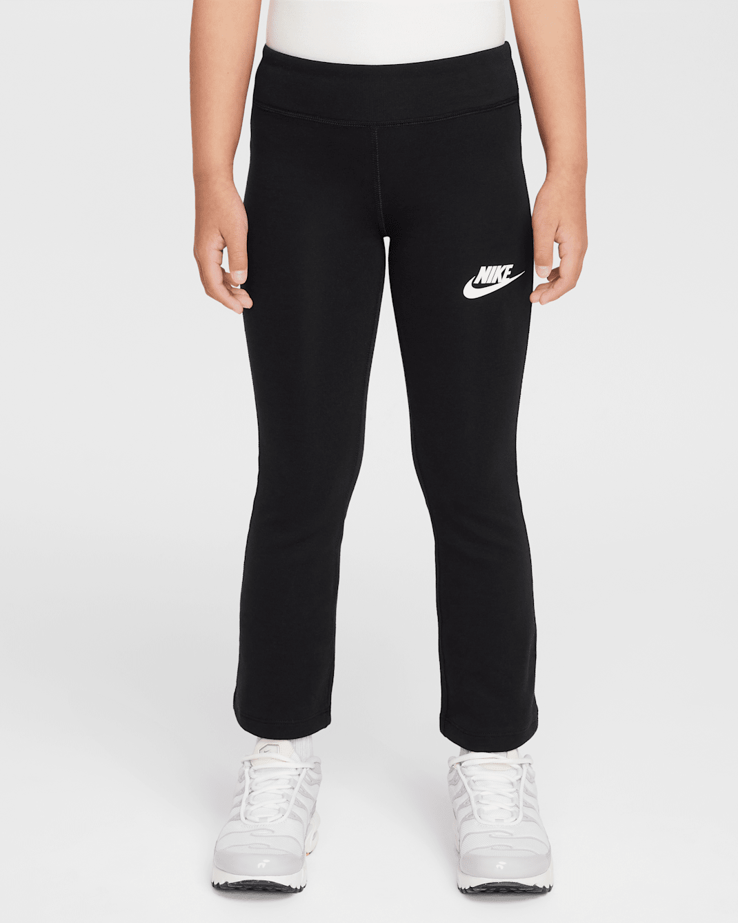 Leggings acampanados Dri-FIT para niña talla pequeña Nike - Negro
