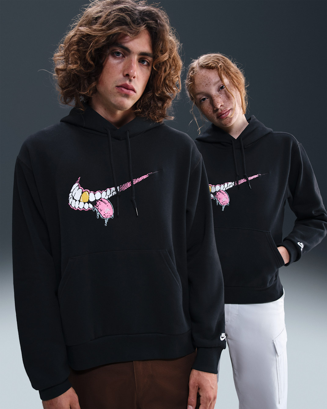 Nike SB Skate Pullover Hoodie - Black/White