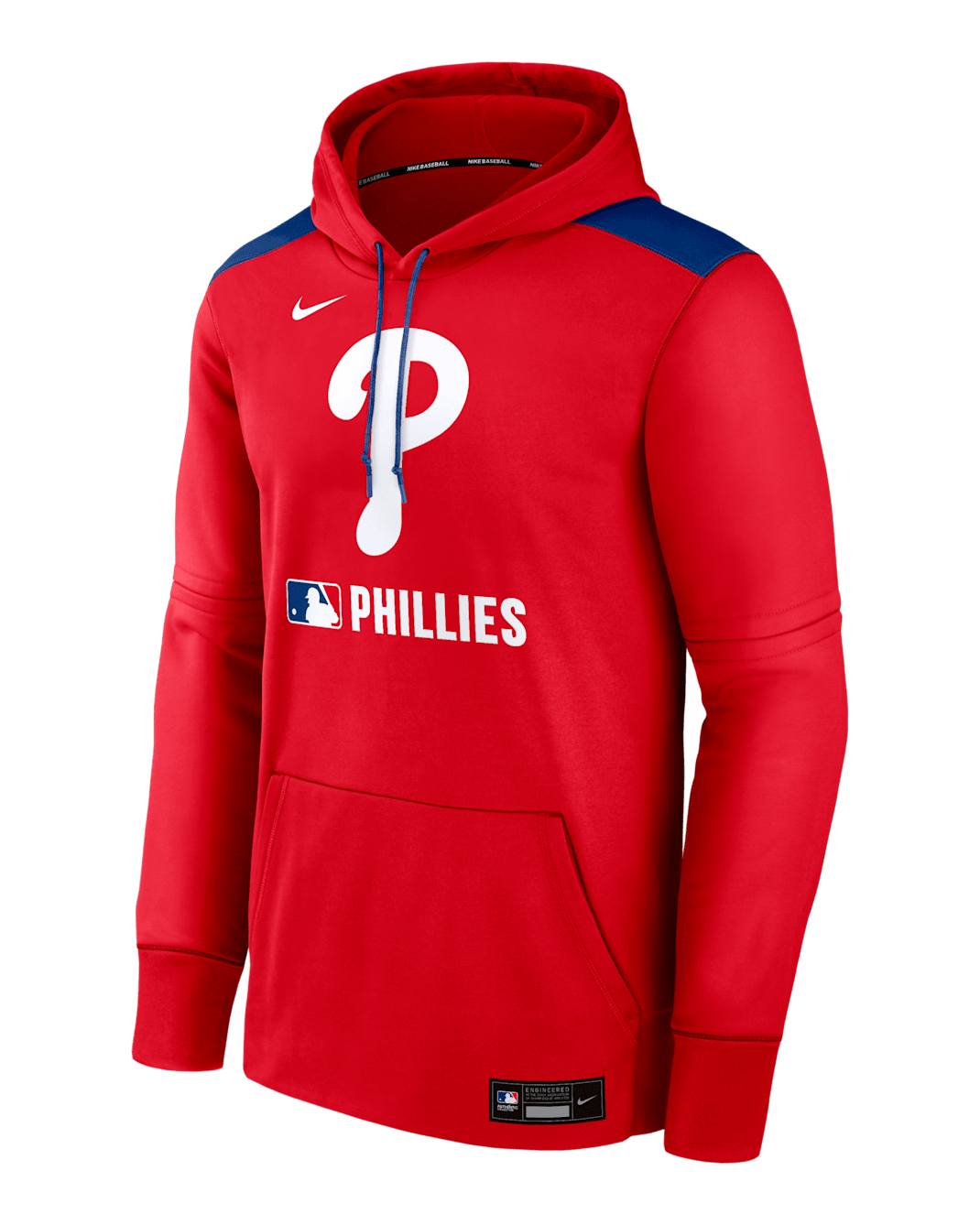 Philadelphia Phillies Authentic Collection Men's Nike Therma MLB Pullover Hoodie - Red