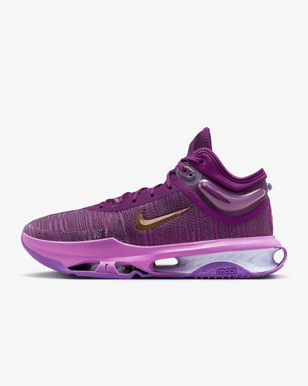 나이키 G.T. 점프 2 EP 남성 농구화 - 바이오테크/하이퍼 바이올렛/볼드 베리/메탈릭 레드 브론즈