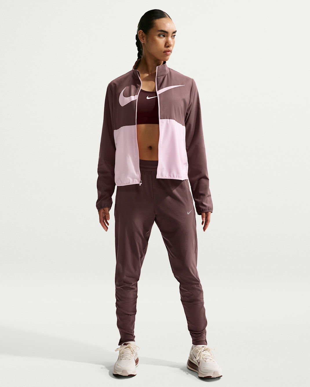 Nike Swift Pantalón de running de talle medio Dri-FIT - Mujer - Tattoo