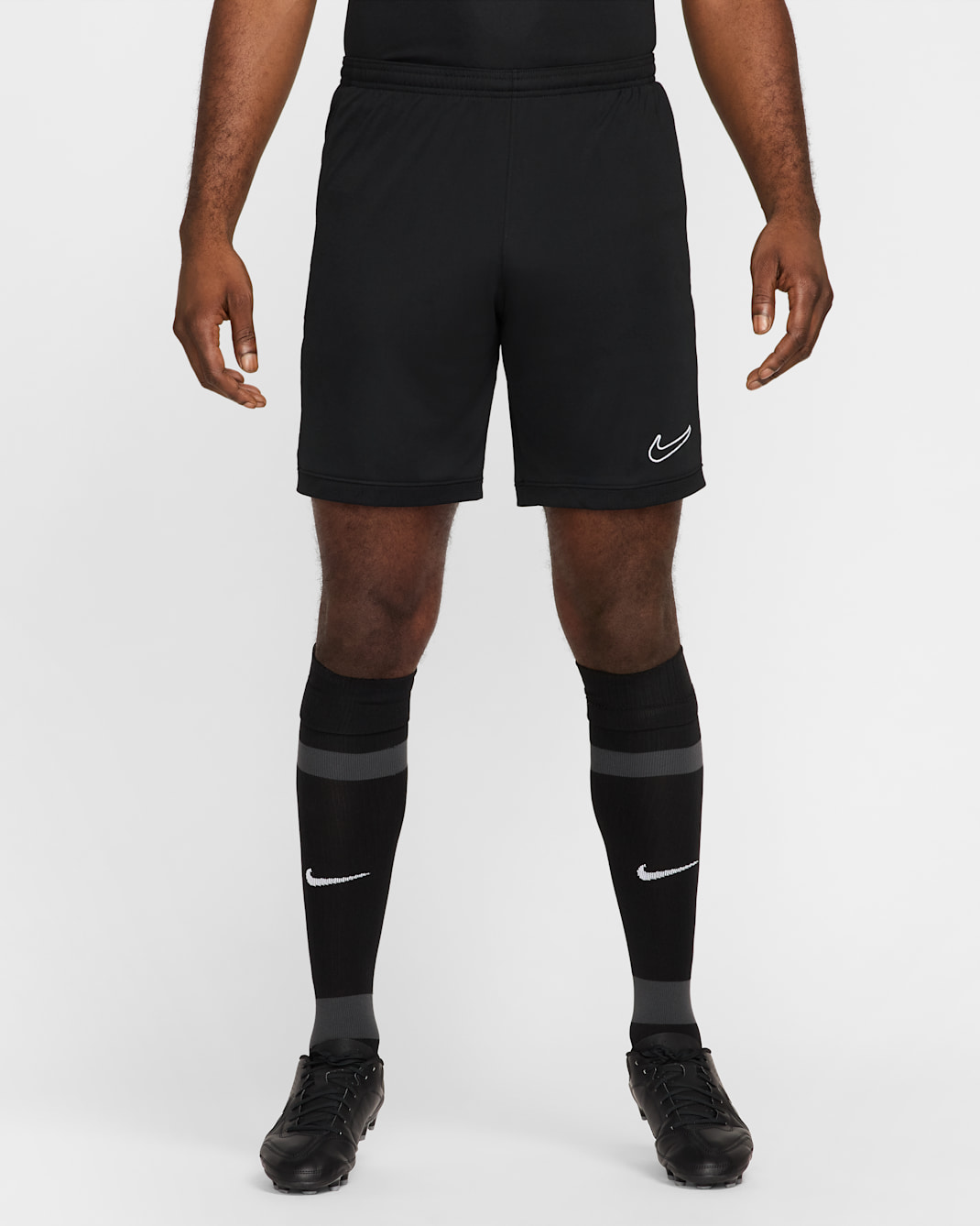 Shorts de futbol Dri-FIT para hombre Nike Academy - Negro/Negro/Blanco