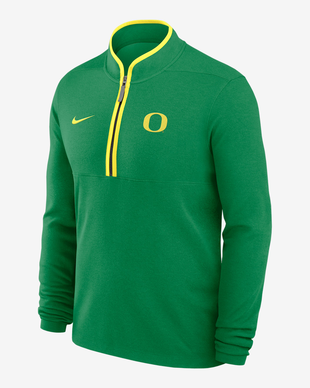 Playera de manga larga universitaria Nike Dri-FIT de medio cierre para hombre Oregon Victory - Verde