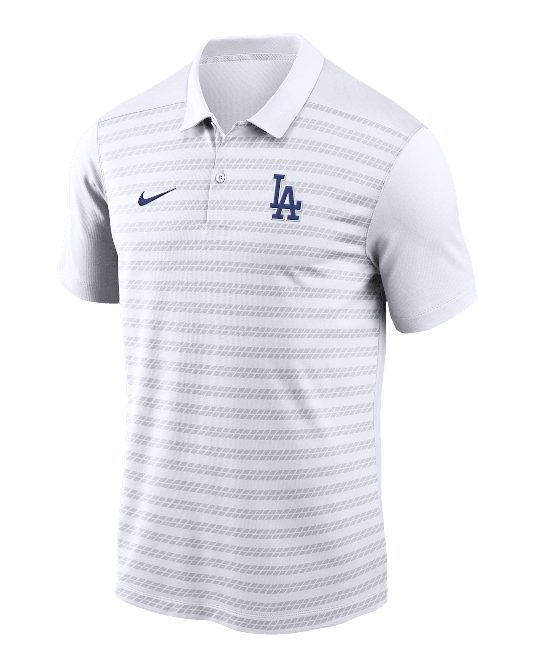 Polo de la MLB Nike Dri-FIT para hombre de Los Angeles Dodgers Authentic Collection Victory - Blanco