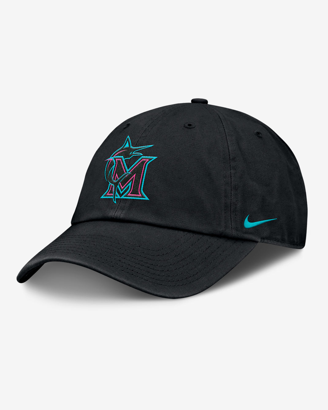 Miami Marlins City Connect Club Men’s Nike MLB Adjustable Hat - Black