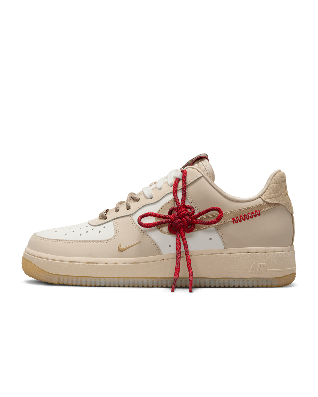 Tenis para mujer Nike Air Force 1 '07 LX - Vela/Caqui claro/Beige paracaídas/Oro team