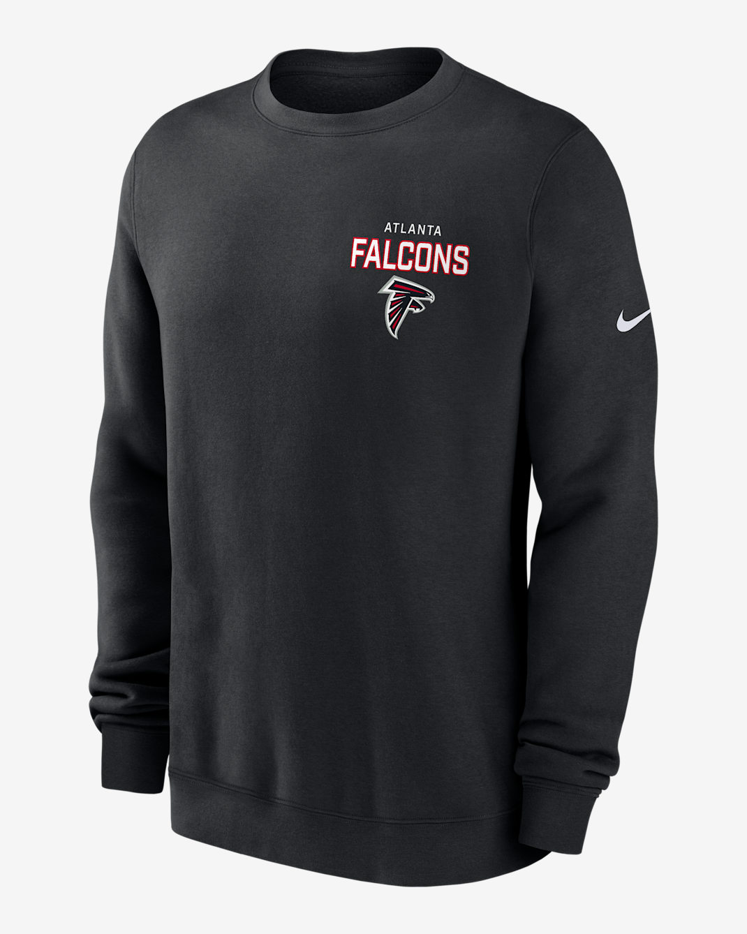 Atlanta Falcons Draw Block Club Men's Nike NFL Pullover Crew - Black