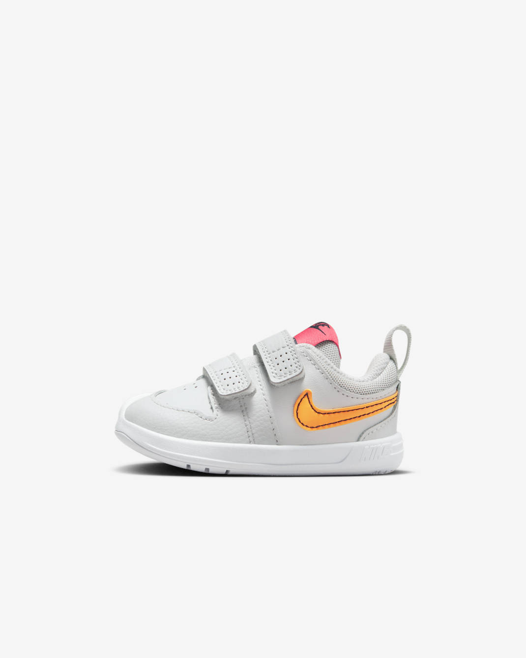 Nike Pico 5 嬰幼兒鞋款 - Photon Dust/Sea Coral/Gridiron/Laser Orange