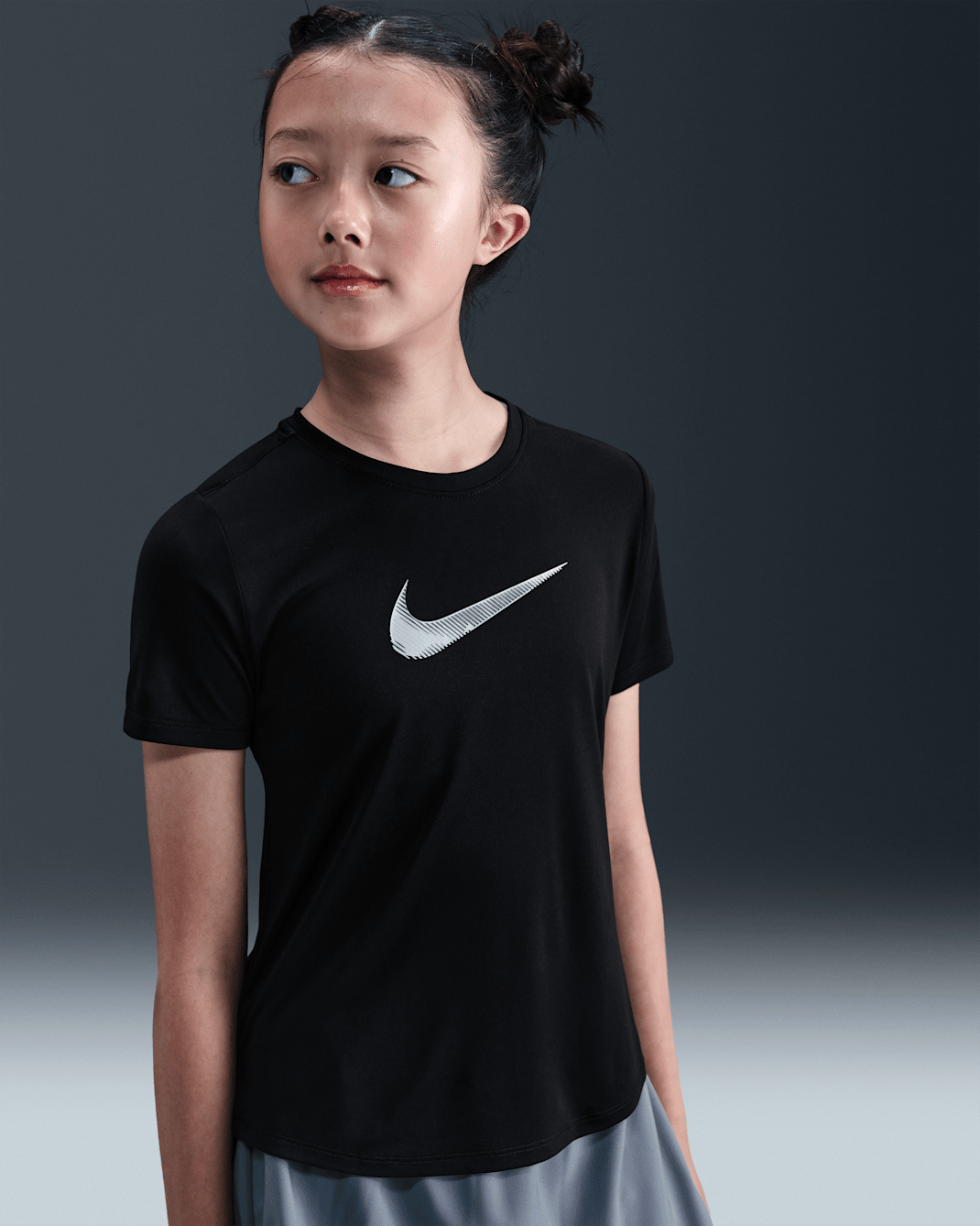 Maglia a manica corta Nike One Classic– Bambina/Ragazza - Nero/Nero